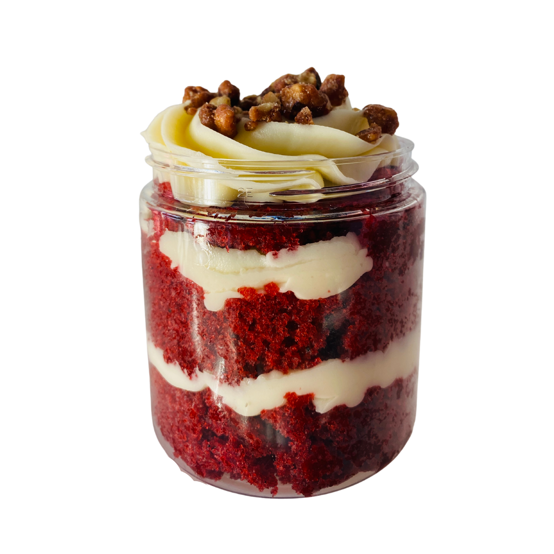 Red velvet hot sale jar cake